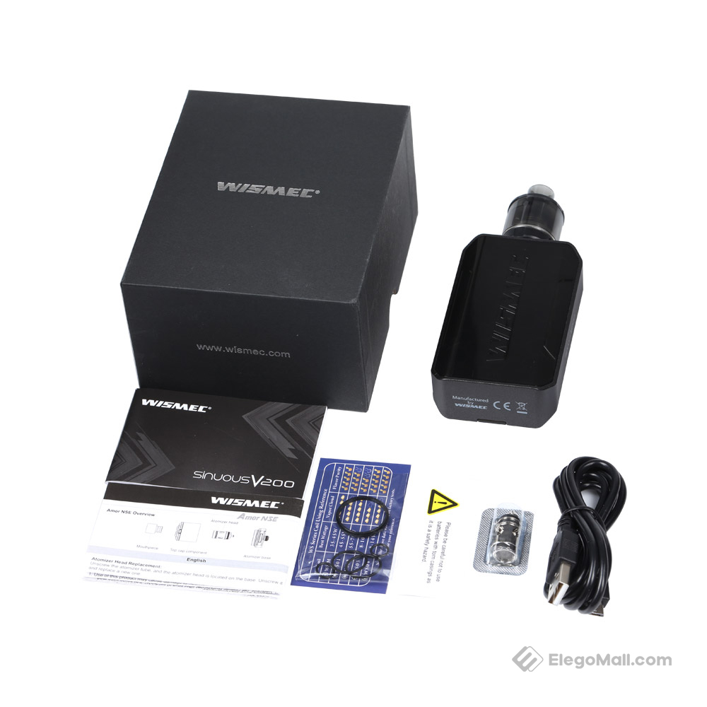 Wismec Sinuous V200 Kit with Amor NSE