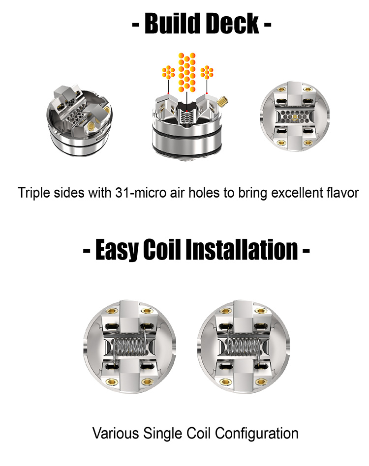 THC Tauren Solo RDA Atomizer THC Tauren Solo RDA Atomizer