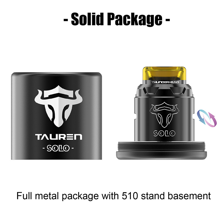 THC Tauren Solo RDA Atomizer THC Tauren Solo RDA Atomizer