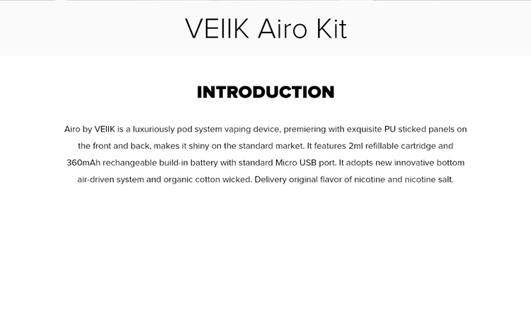 VEIIK Airo Pod System Kit VEIIK Airo Pod System Kit