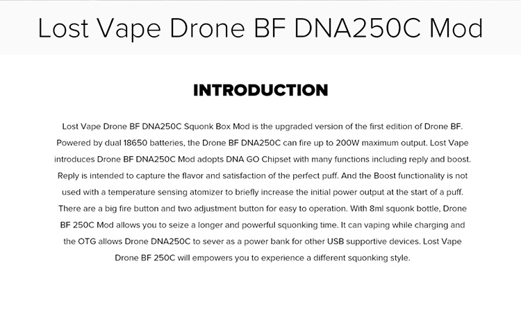 Lost Vape Drone BF DNA250C Lost Vape Drone BF DNA250C