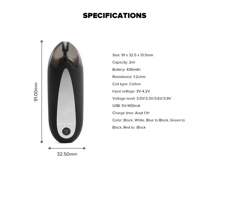 Teslacigs WYE Pod Kit Teslacigs WYE Pod Kit