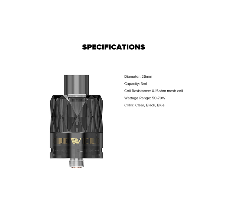Augvape Jewel Disposable Subohm Tank Augvape Jewel Disposable Subohm Tank