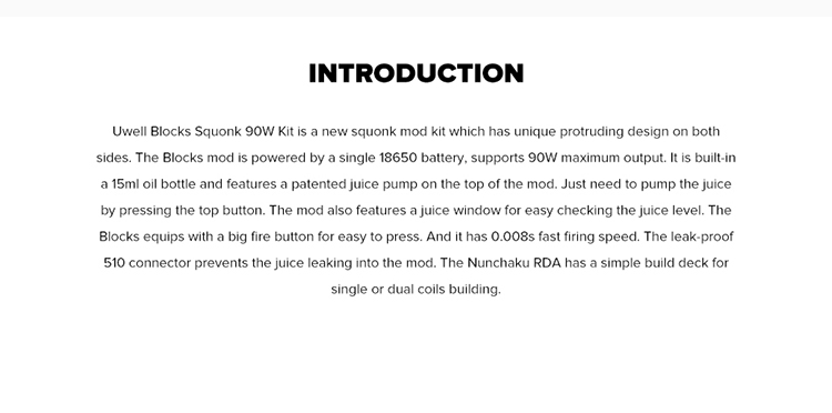 Uwell Blocks Squonk 90W Kit Uwell Blocks Squonk 90W Kit