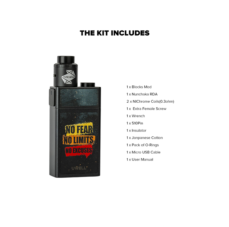 Uwell Blocks Squonk 90W Kit Uwell Blocks Squonk 90W Kit