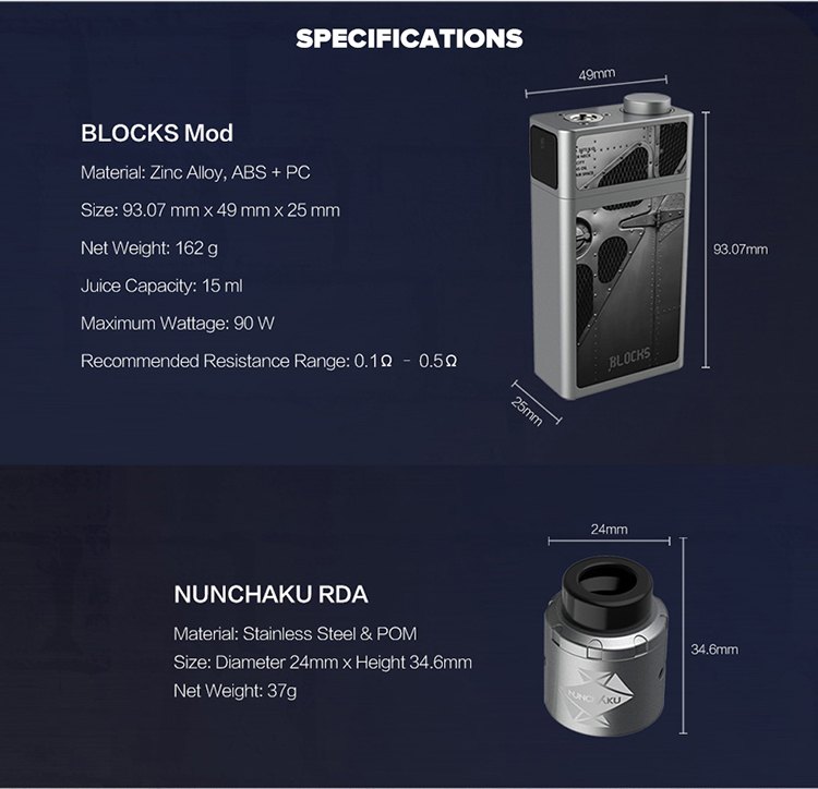 Uwell Blocks Squonk 90W Kit Uwell Blocks Squonk 90W Kit