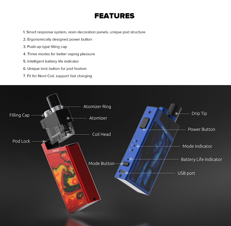 SMOK Trinity Alpha Pod System Kit SMOK Trinity Alpha Pod System Kit