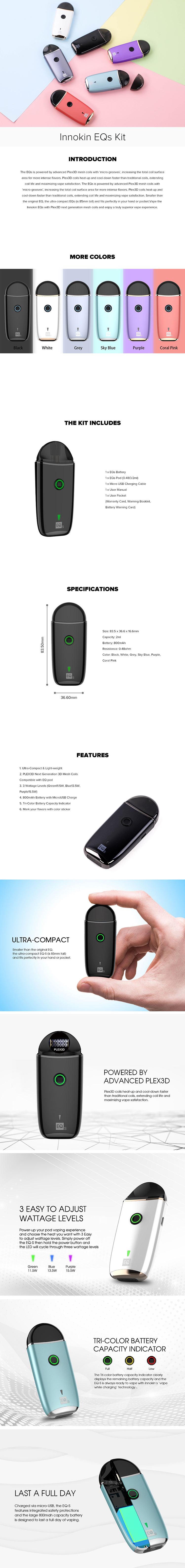 nnokin EQS Pod Vape Kit nnokin EQS Pod Vape Kit