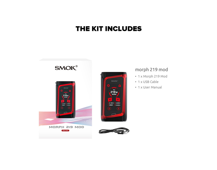 SMOK Morph 219 Touch Screen Box Mod SMOK Morph 219 Touch Screen Box Mod