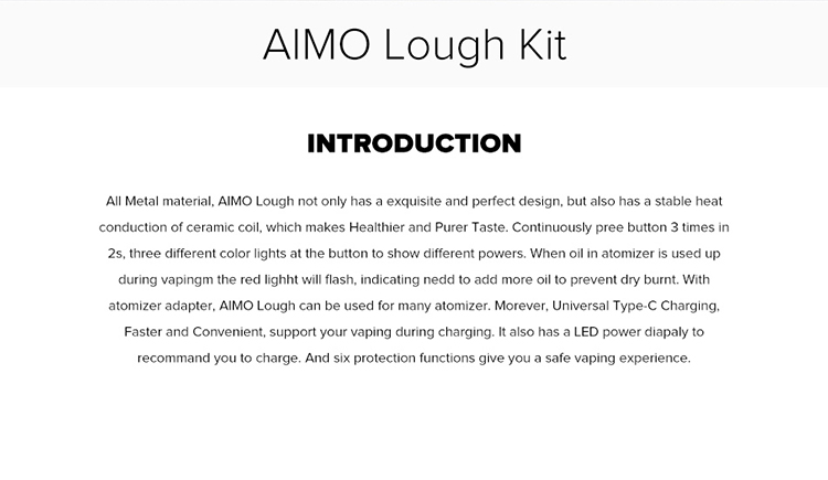 AIMO Lough Pod Vape Kit AIMO Lough Pod Vape Kit
