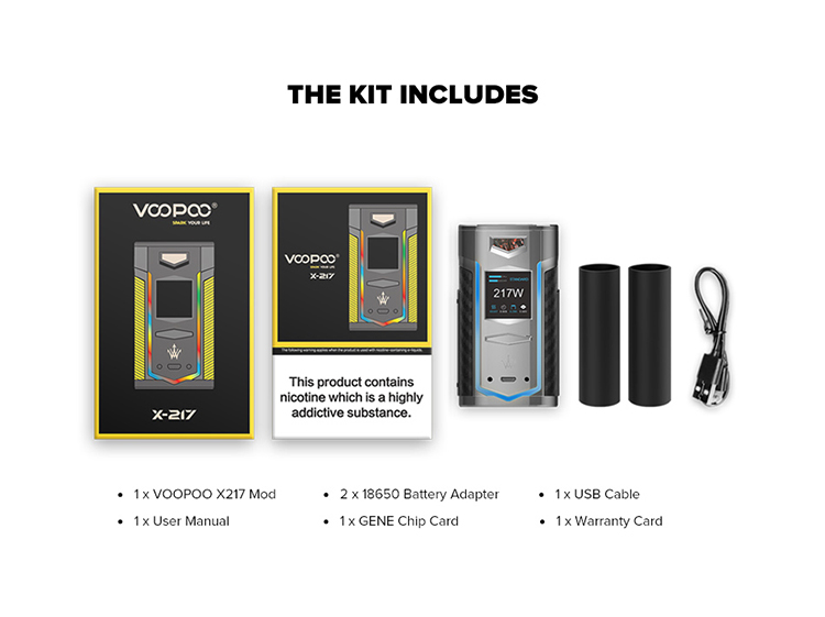 VOOPOO X217 TC box mod VOOPOO X217 TC box mod