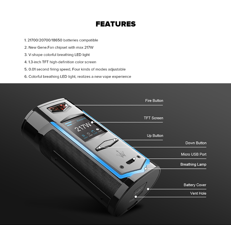 VOOPOO X217 TC box mod VOOPOO X217 TC box mod