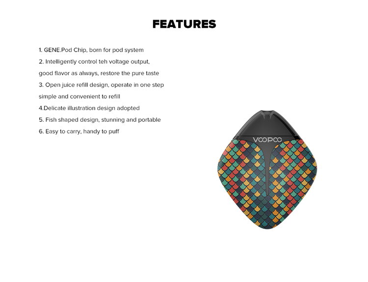 VOOPOO FINIC FISH Pod Vape Kit VOOPOO FINIC FISH Pod Vape Kit