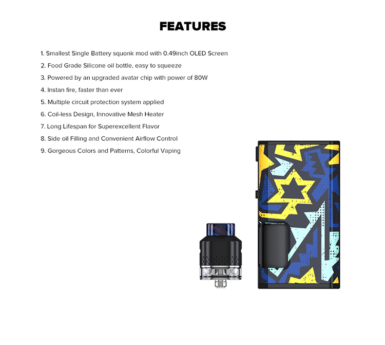 Wismec Luxotic Surface with Kestrel 80W Kit Wismec Luxotic Surface with Kestrel 80W Kit