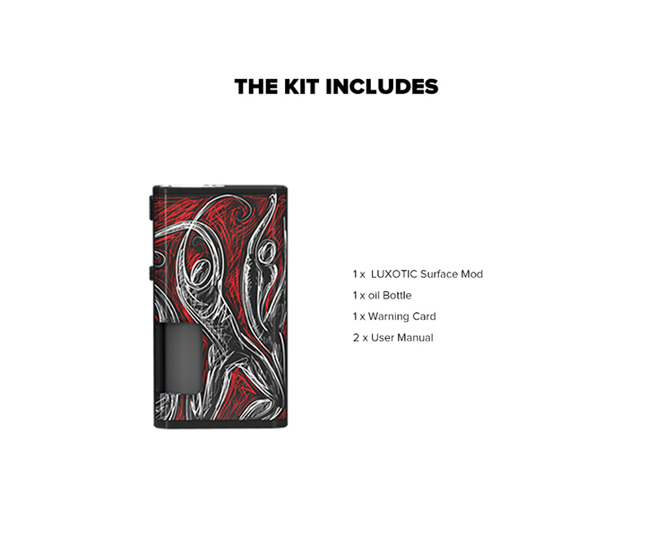 Wismec Luxotic Surface 80W Squonk Mod Wismec Luxotic Surface 80W Squonk Mod