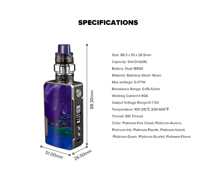 VOOPOO Drag 2 Platinum Edition Kit VOOPOO Drag 2 Platinum Edition Kit