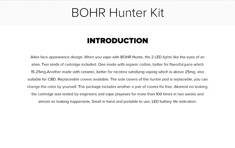 Bohr Hunter Pod System Kit 