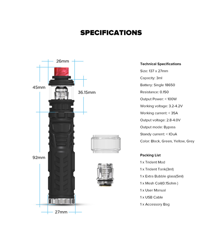 Vandy Vape Trident Waterproof Starter Kit