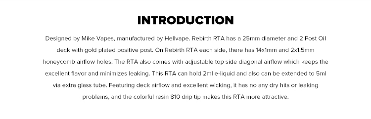 Hellvape Rebirth RTA Atomizer Hellvape Rebirth RTA Atomizer