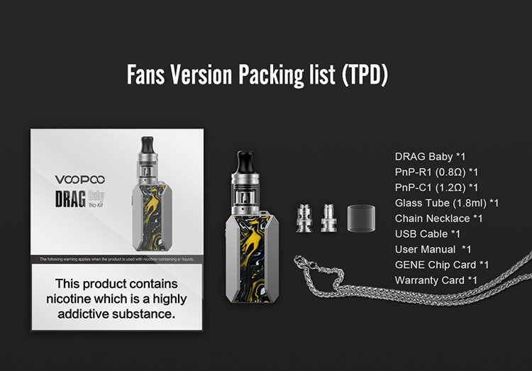 VOOPOO Drag Baby Trio 25W Starter Kit 