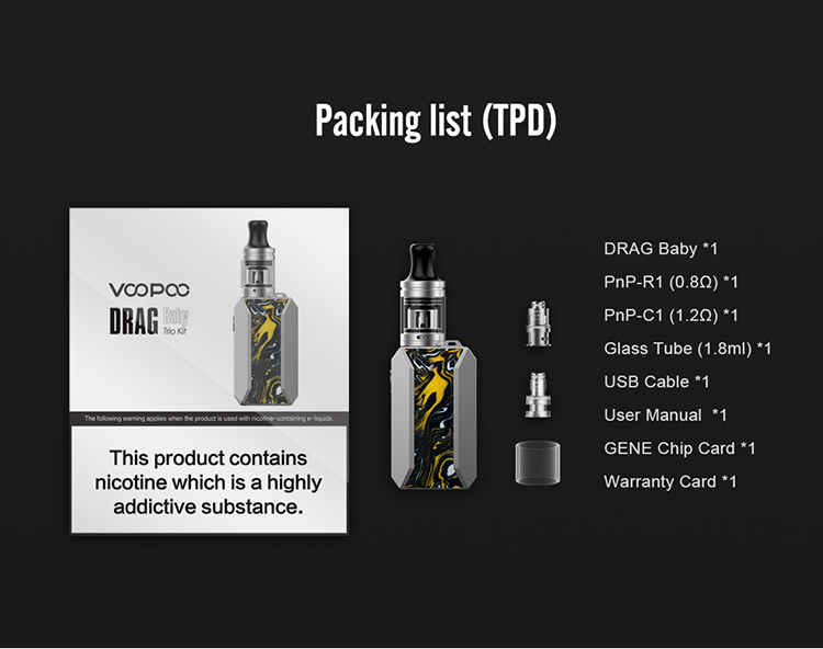 VOOPOO Drag Baby Trio 25W Starter Kit 