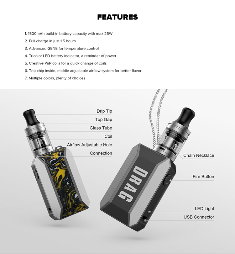 VOOPOO Drag Baby Trio 25W Starter Kit VOOPOO Drag Baby Trio 25W Starter Kit
