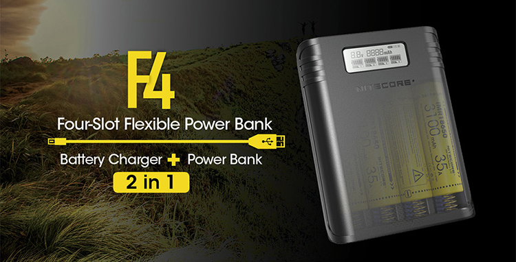 Nitecore F4 Li-ion Battery Charger 
