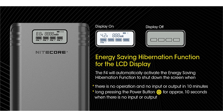 Nitecore F4 Li-ion Battery Charger 