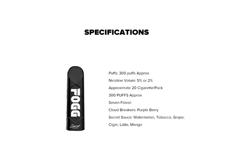 FOGG Vape Disposable Pod Kit FOGG Vape Disposable Pod Kit