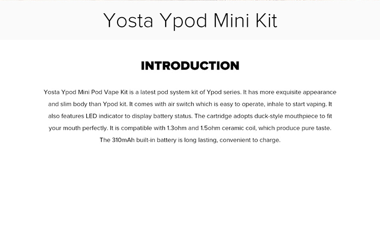 Yosta Ypod Mini Pod Vape Kit