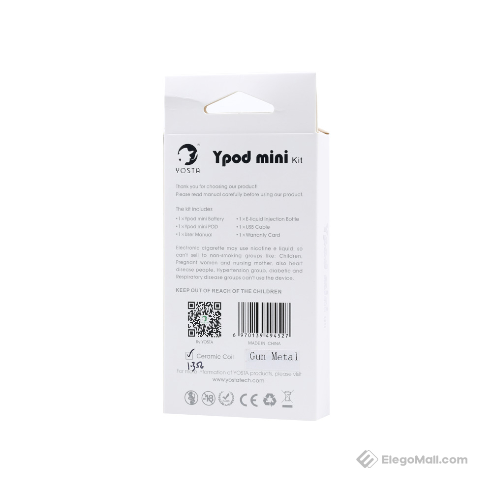 Yosta Ypod Mini Pod Vape Kit 310mAh & 1.0ml