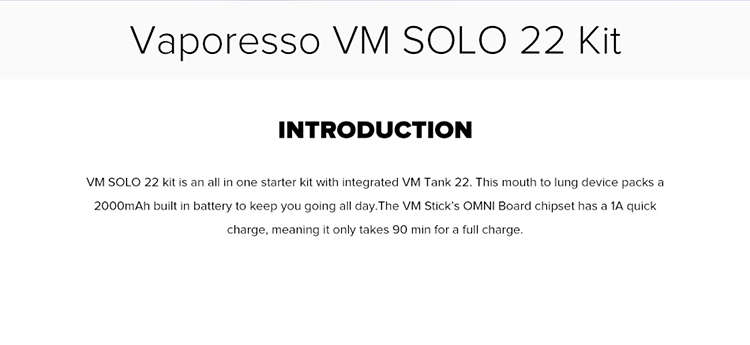 Vaporesso VM 18 STICK Pod System Kit