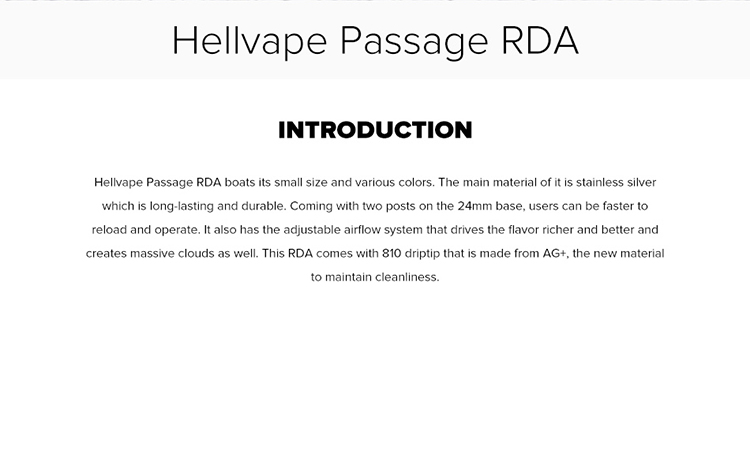 Hellvape Passage RDA Hellvape Passage RDA