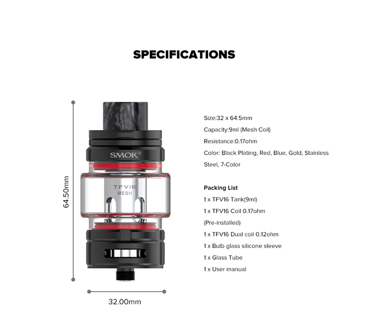 Smok TFV16 Sub Ohm Tank 