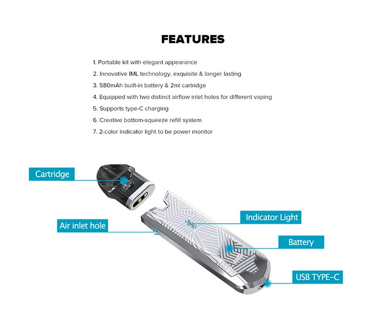 Eleaf Tance Pod System Kit 