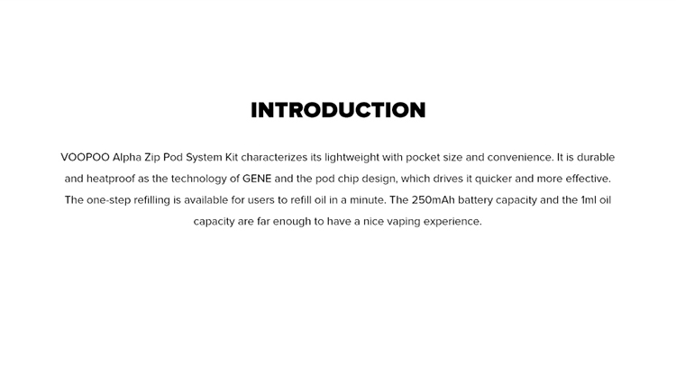 VOOPOO Alpha Zip Pod System Kit VOOPOO Alpha Zip Pod System Kit