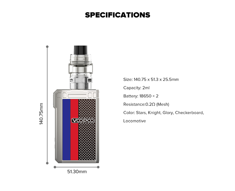 VOOPOO Alpha Zip 180W Kit VOOPOO Alpha Zip 180W Kit