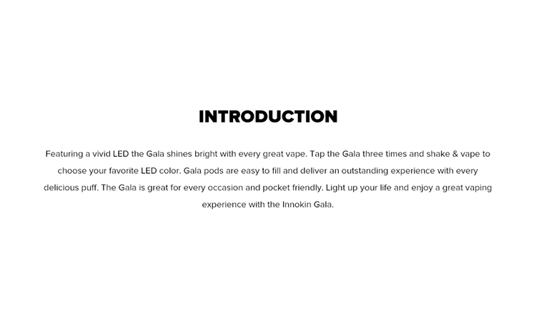 Innokin Gala Pod System Kit Innokin Gala Pod System Kit