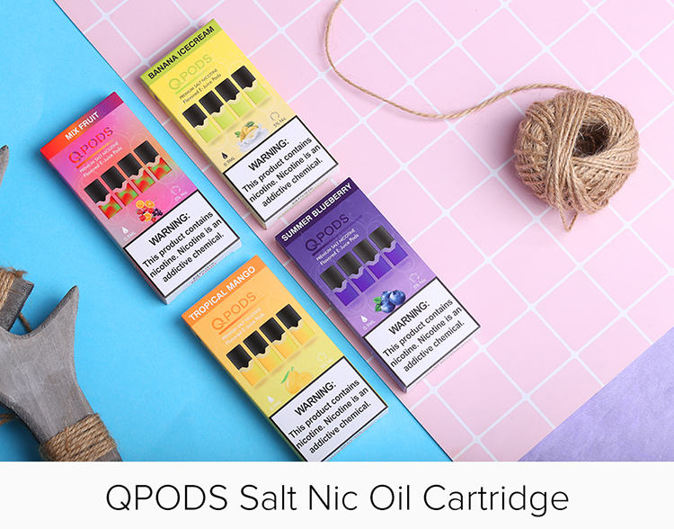QPODS Salt Nic Oil Cartridge QPODS Salt Nic Oil Cartridge