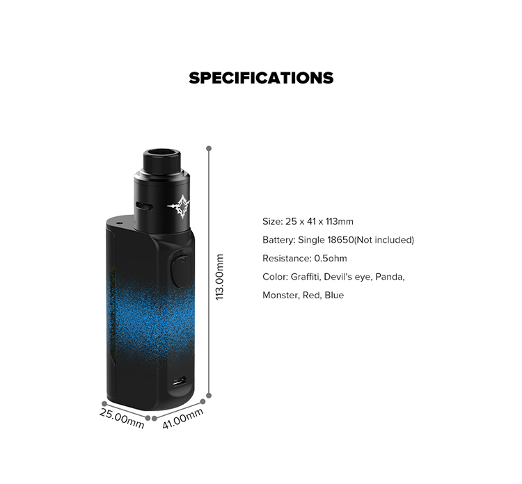 Rincoe MANTO Mini RDA 90W Starter Kit Rincoe MANTO Mini RDA 90W Starter Kit