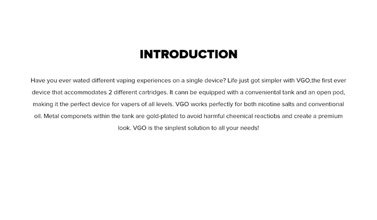 Vapmor VGO 2-in-1 Vape Pen Kit