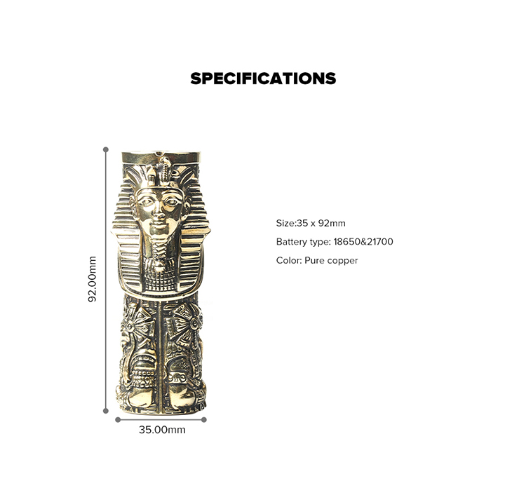 Onetop Pharaoh Mech Mod Onetop Pharaoh Mech Mod