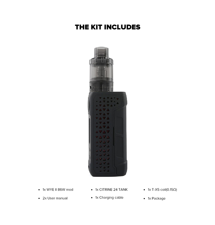 Teslacigs WYE II 86W Starter Kit Teslacigs WYE II 86W Starter Kit