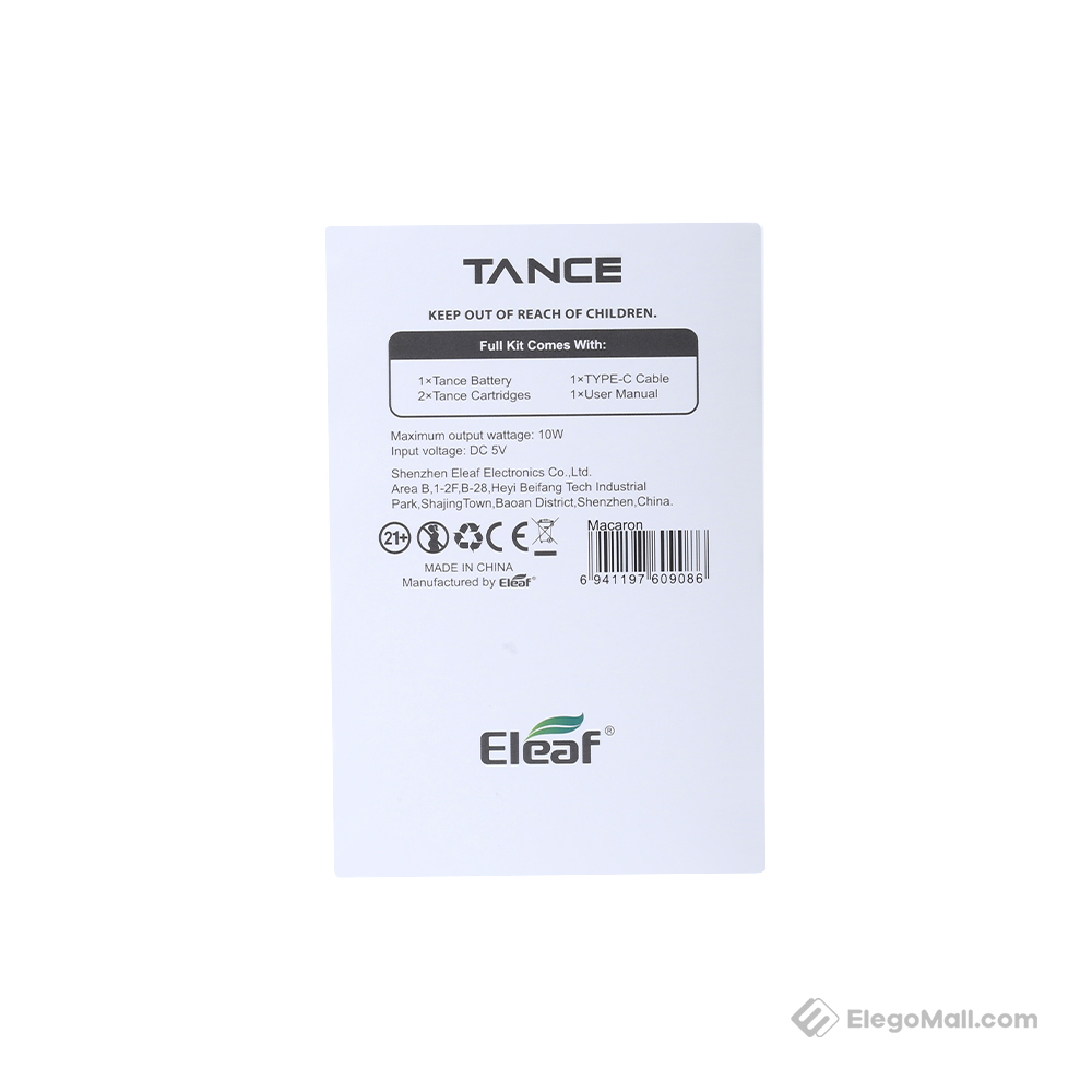 Eleaf Tance Pod System Kit 580mAh & 2ml