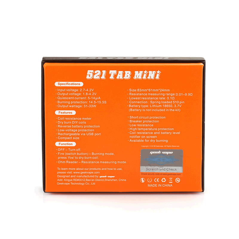 Coil Master 521 Tab Mini V2