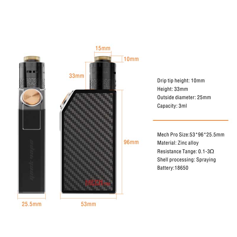 GeekVape Mech Pro Full Kit - 3.0ml