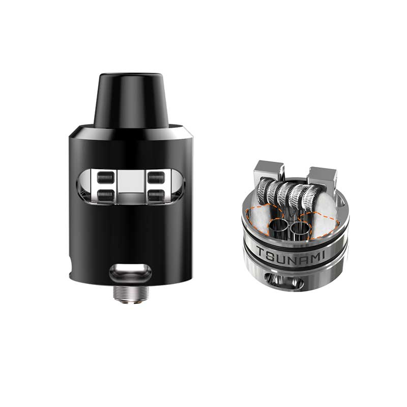  GeekVape Tsunami 24 RDA Glass Tank with the Glass Window