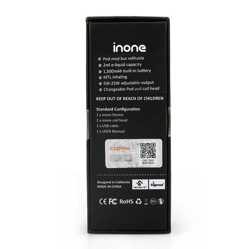 Infinite Inone Pod Mod Full Kit - 1500mah & 2.0ml