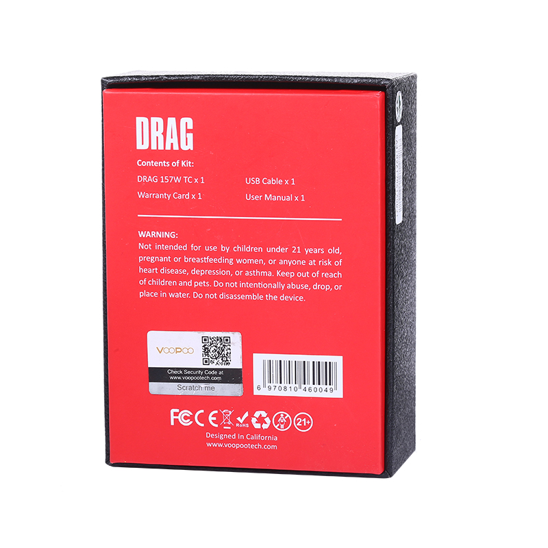 VOOPOO DRAG 157W TC Box Mod Resin Version